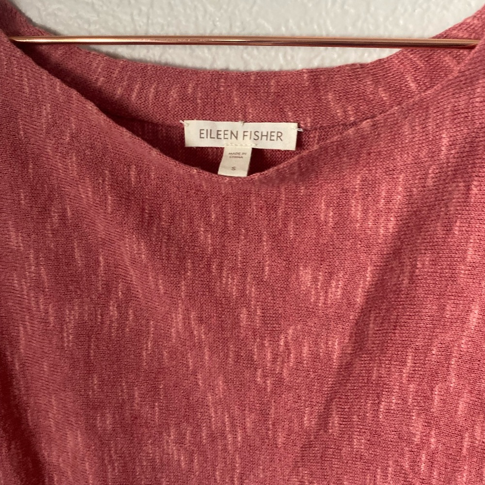 Eileen Fisher Linen Blend Tee - Picture 2 of 6